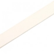 Basic flach Lederband 10mm Silk beige